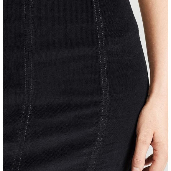 Free People Modern Femme Cord Skirt in Ink Black size 4 - Picture 7 of 8
